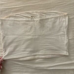 Garage White Crop Top